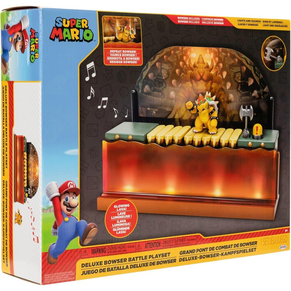 Super Mario Bros Deluxe Bowser Battle Lights and Sound NWT - Picture 7 of 8